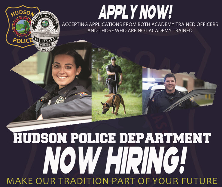 Hudson Police Department, MA Police Jobs