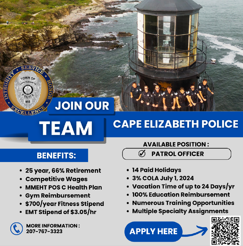 Cape Elizabeth Police Department, ME Police Jobs