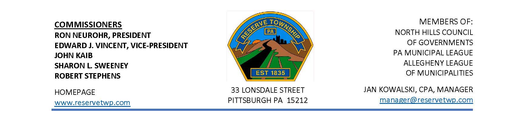 Reserve Township Police Department, PA Police Jobs