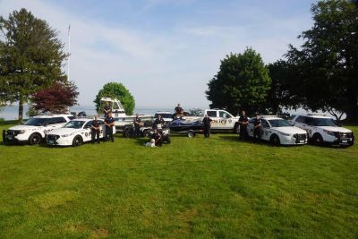 Multiple cars and officers