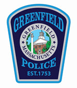 Greenfield Police Patch Blue and Silver