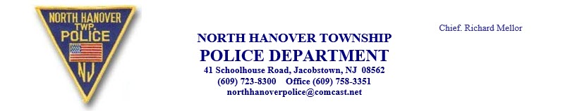 North Hanover Police Department, NJ Police Jobs