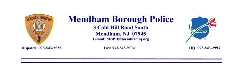 Mendham Borough Police Department, NJ Police Jobs
