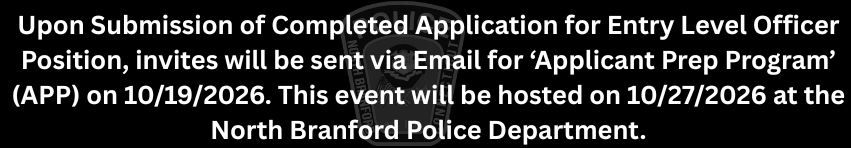 North Branford Police Department, CT Police Jobs