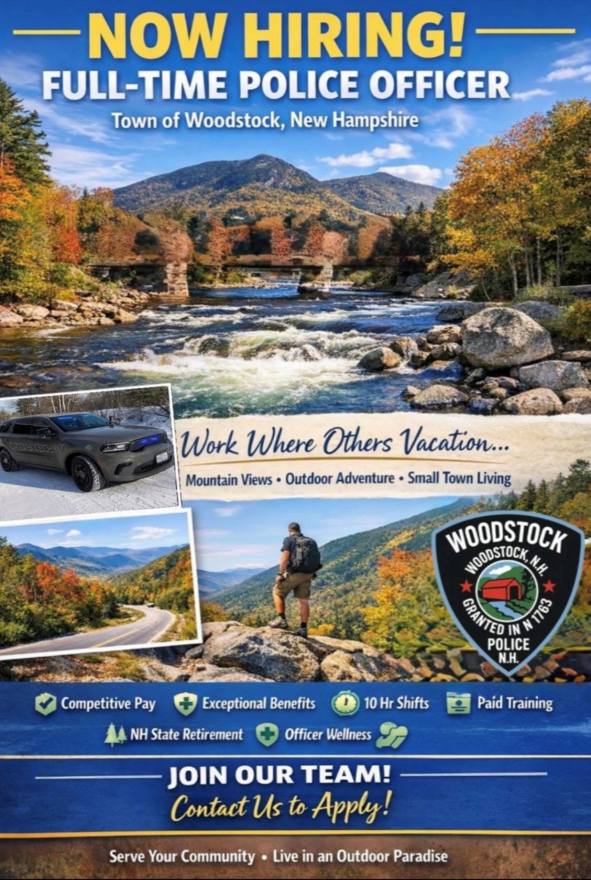 Woodstock Police Department, NH Police Jobs