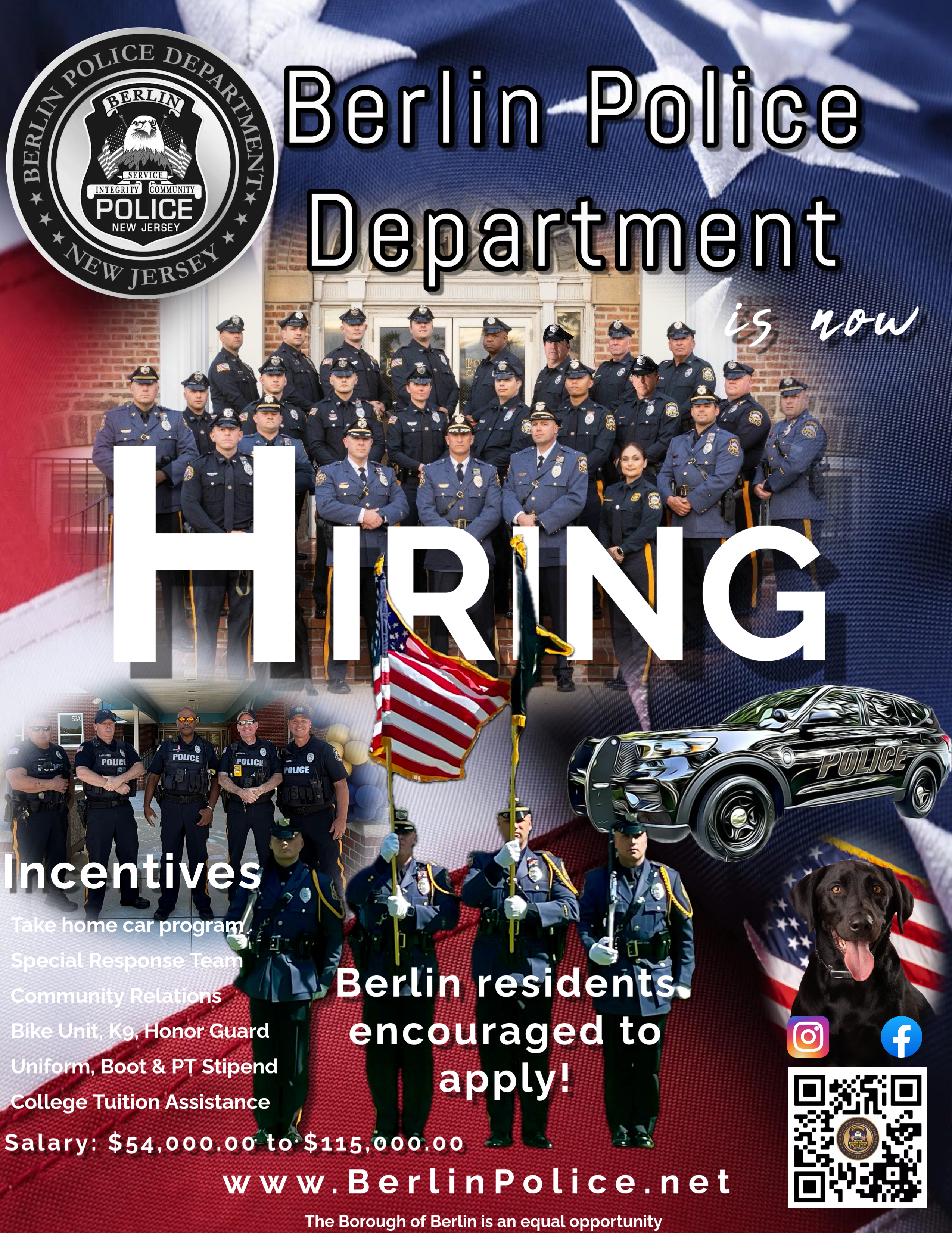 Berlin Borough Police Department, NJ Police Jobs