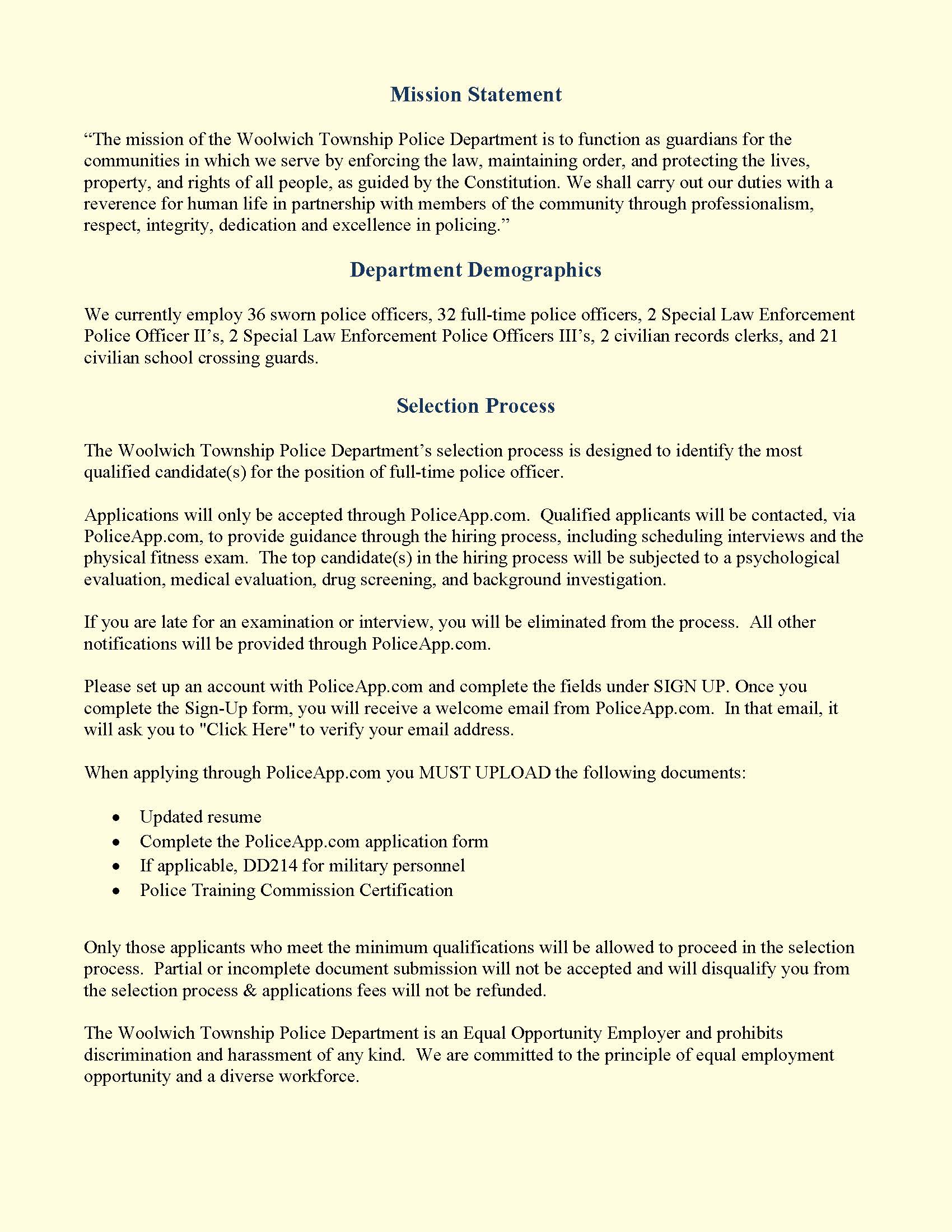 Certified Police Officer - Hiring Announcement p2