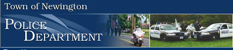 Newington Police Banner with Cruisers