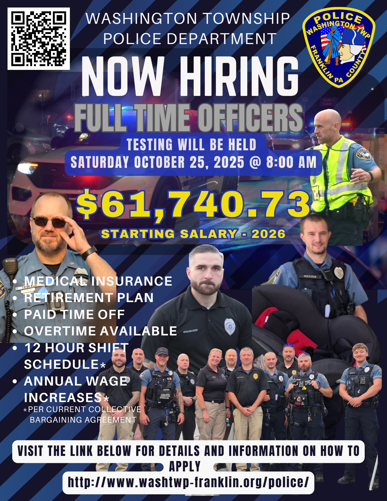 Washington Township (Franklin County, PA), PA - Police Officer Job ...