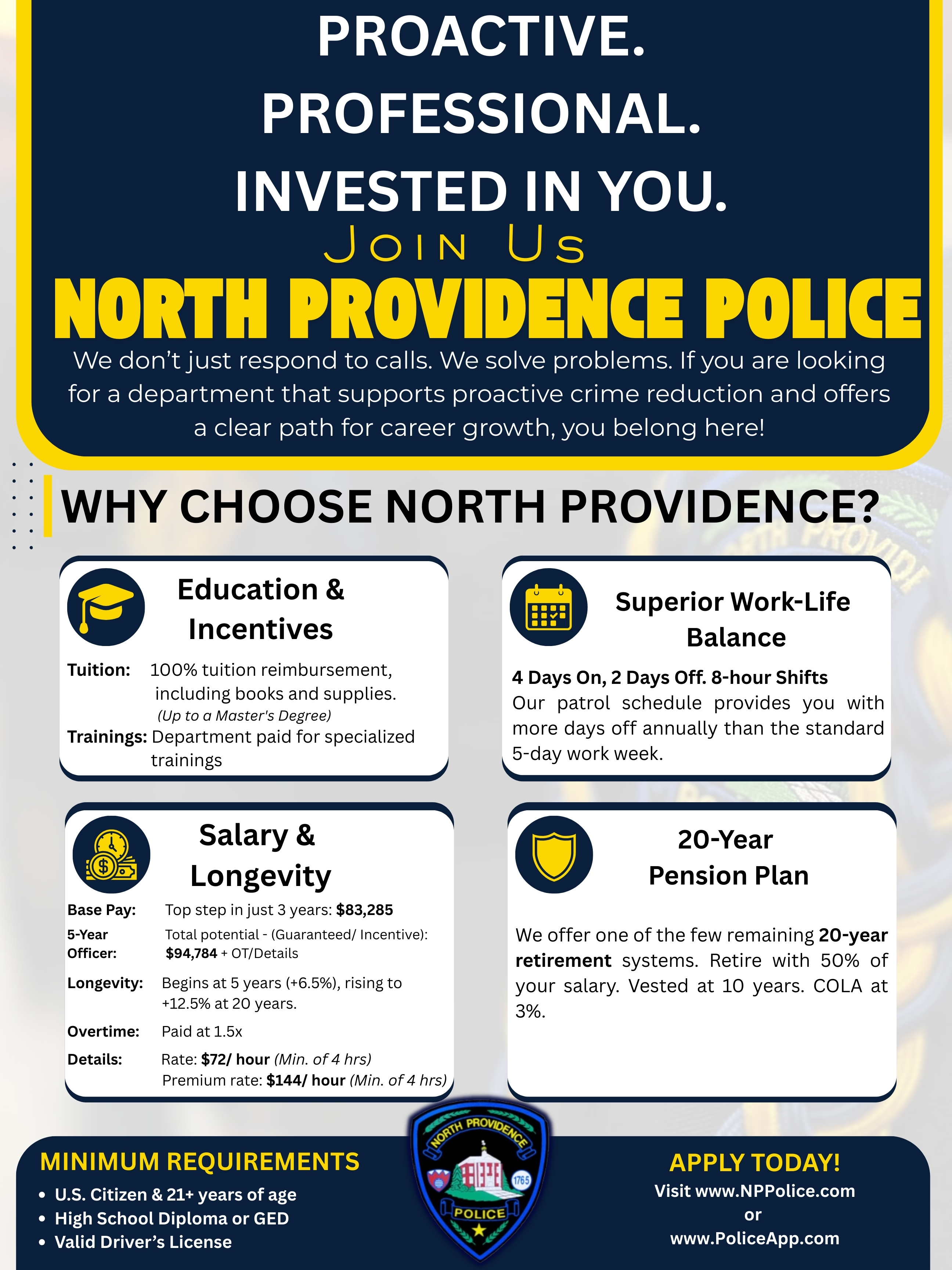 North Providence Police Department, RI Police Jobs