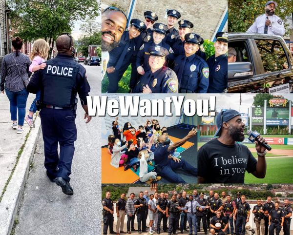 We Want you along with pictures of officers