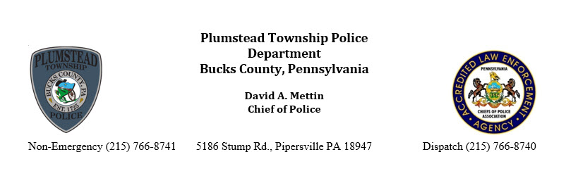 Plumstead Township Police Department, PA Police Jobs