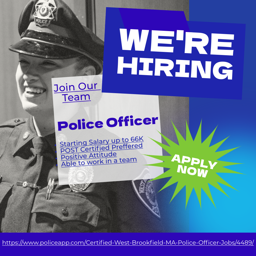 West Brookfield Police Department, MA Police Jobs