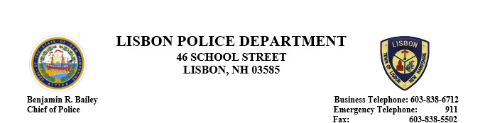 Lisbon Police Department, NH Police Jobs