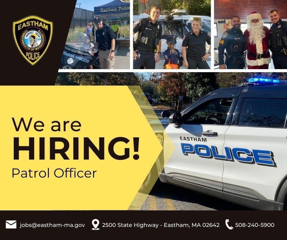 Eastham Police Department, MA Police Jobs