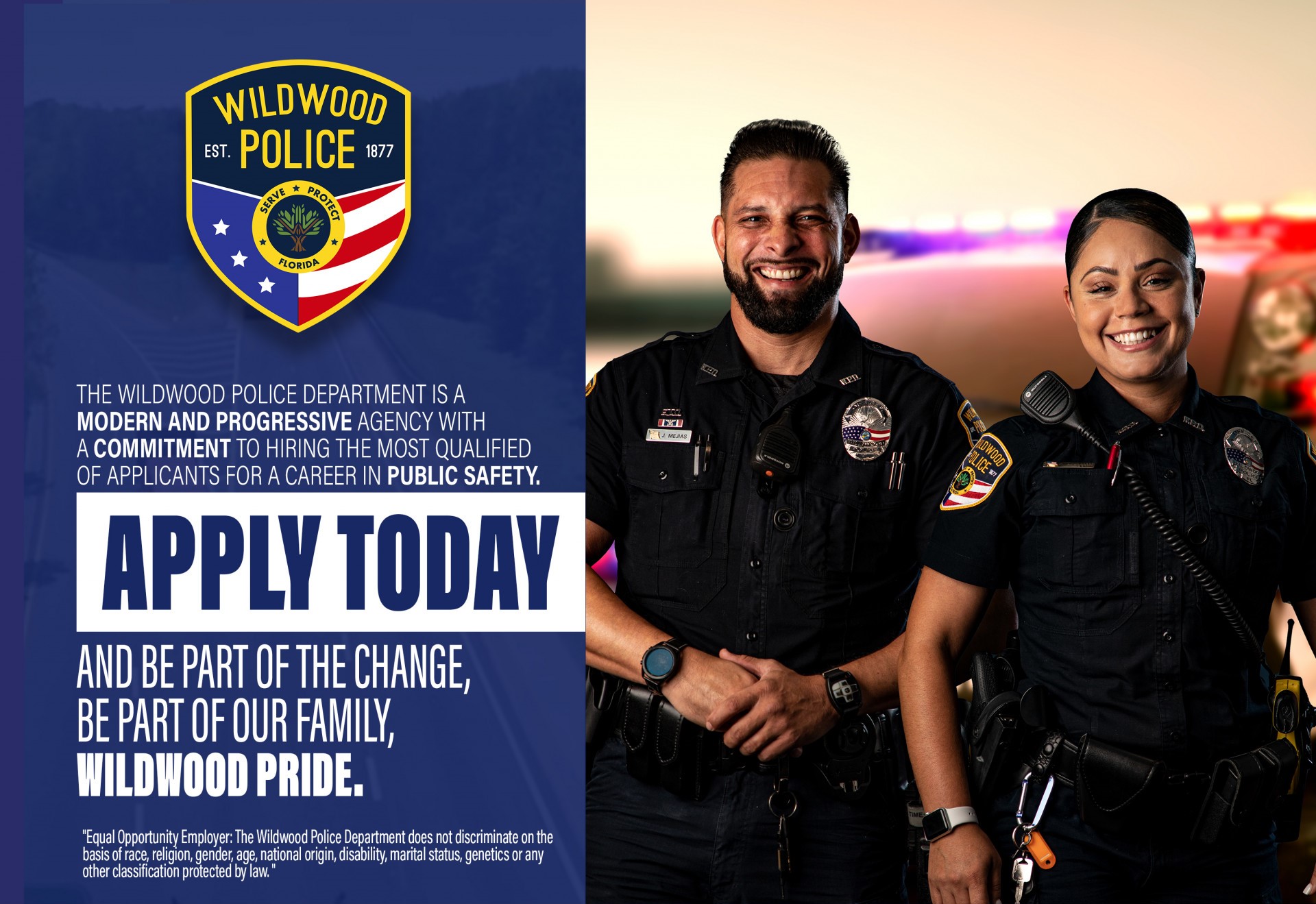 Wildwood Police Department, FL Police Jobs