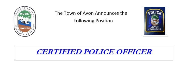 Avon Police Department, CT Police Jobs