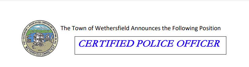 Wethersfield Police Department, CT Police Jobs