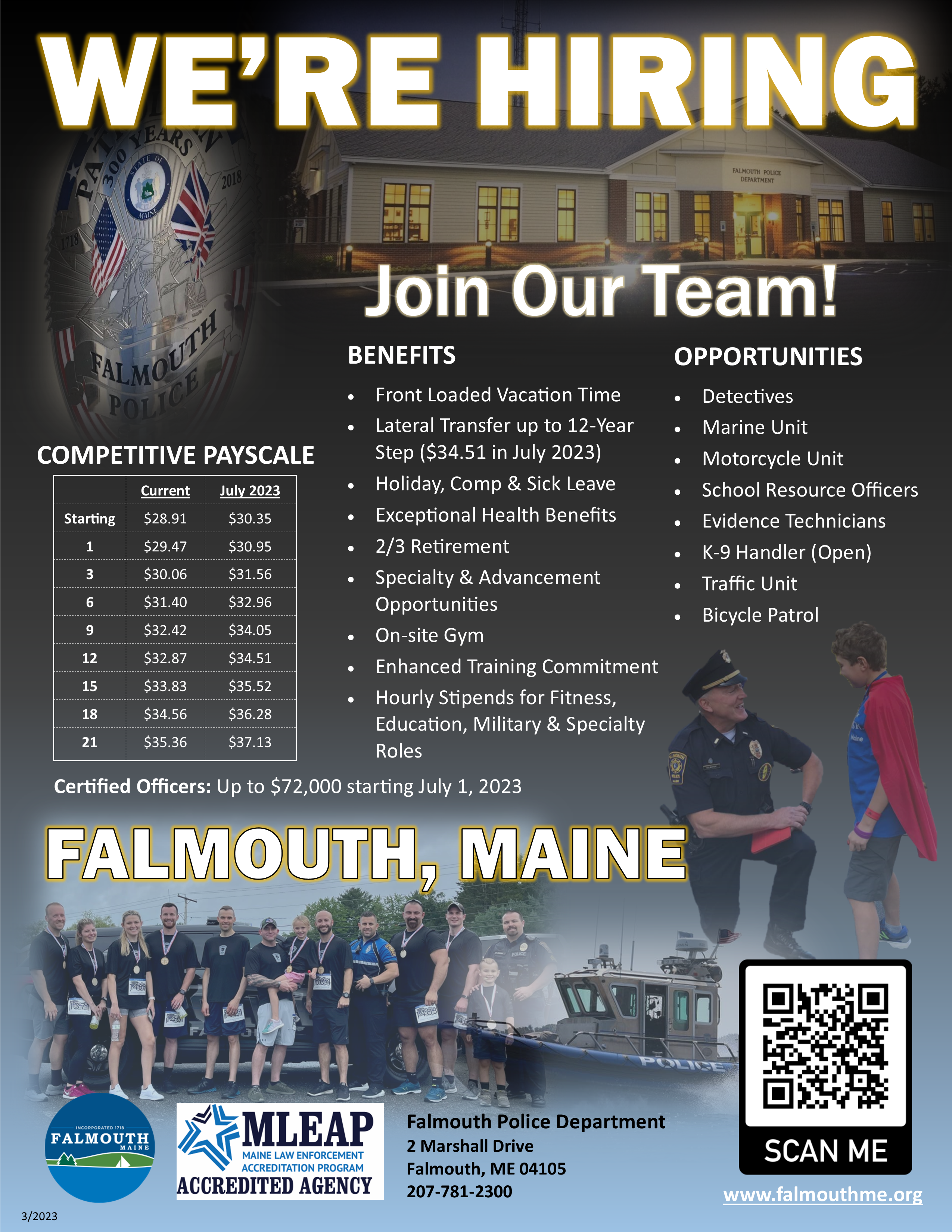 Falmouth Police Department, ME Police Jobs