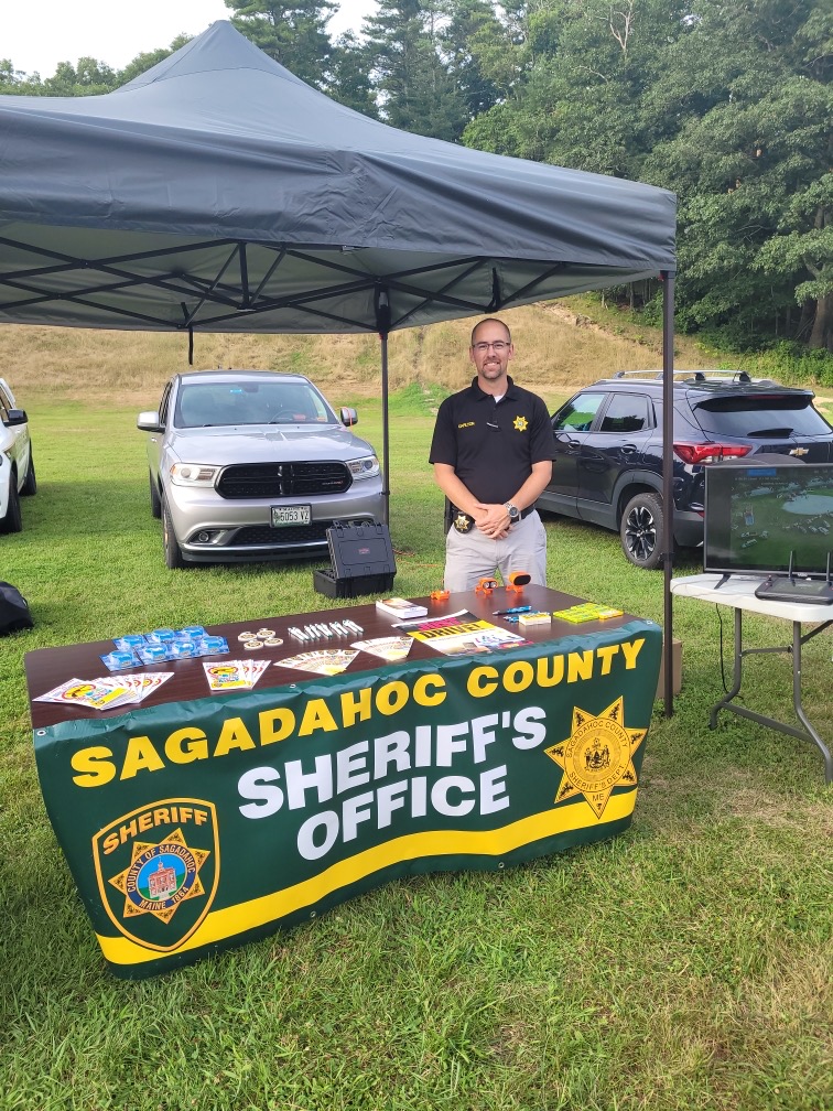 Detective Carlton brought his drone and video equipment to National Night Out