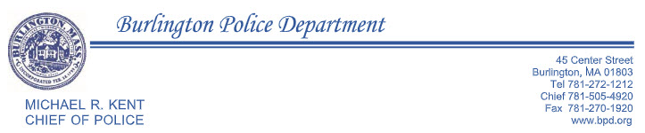 Burlington Police Department, MA Police Jobs