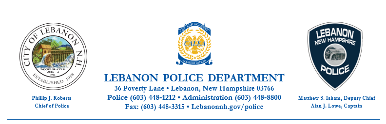 Lebanon Police Department, NH Police Jobs