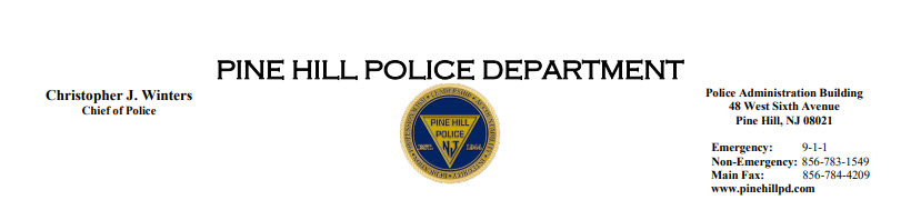 Pine Hill Police Department, NJ Police Jobs