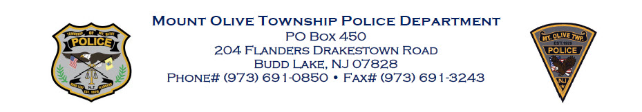 Mount Olive Township Police, NJ Police Jobs