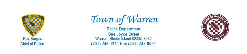 Warren Police Department, RI Police Jobs
