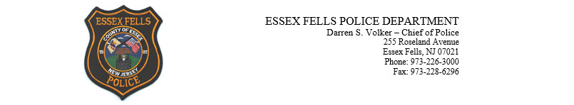 Essex Fells Police Department, NJ Police Jobs