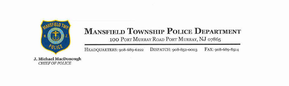 Mansfield Township Police Department (Warren County), NJ Police Jobs