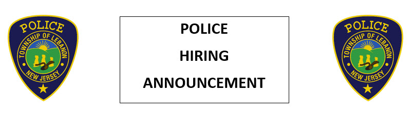 Lebanon Township Police Department, NJ Police Jobs