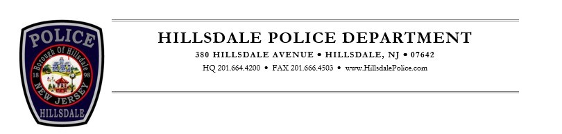 Hillsdale Police Department, NJ Police Jobs