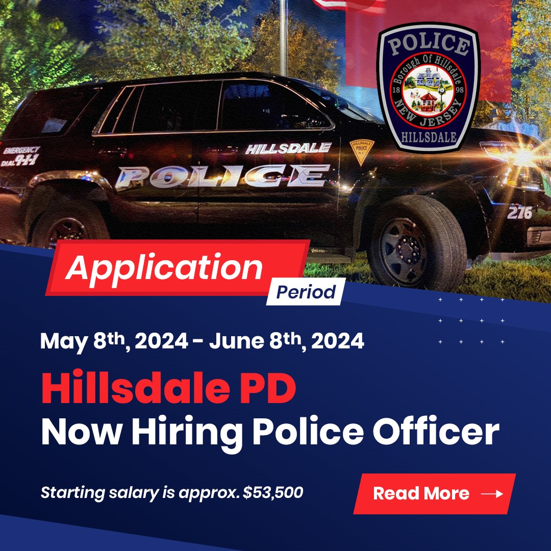 Hillsdale Police Department, NJ Police Jobs