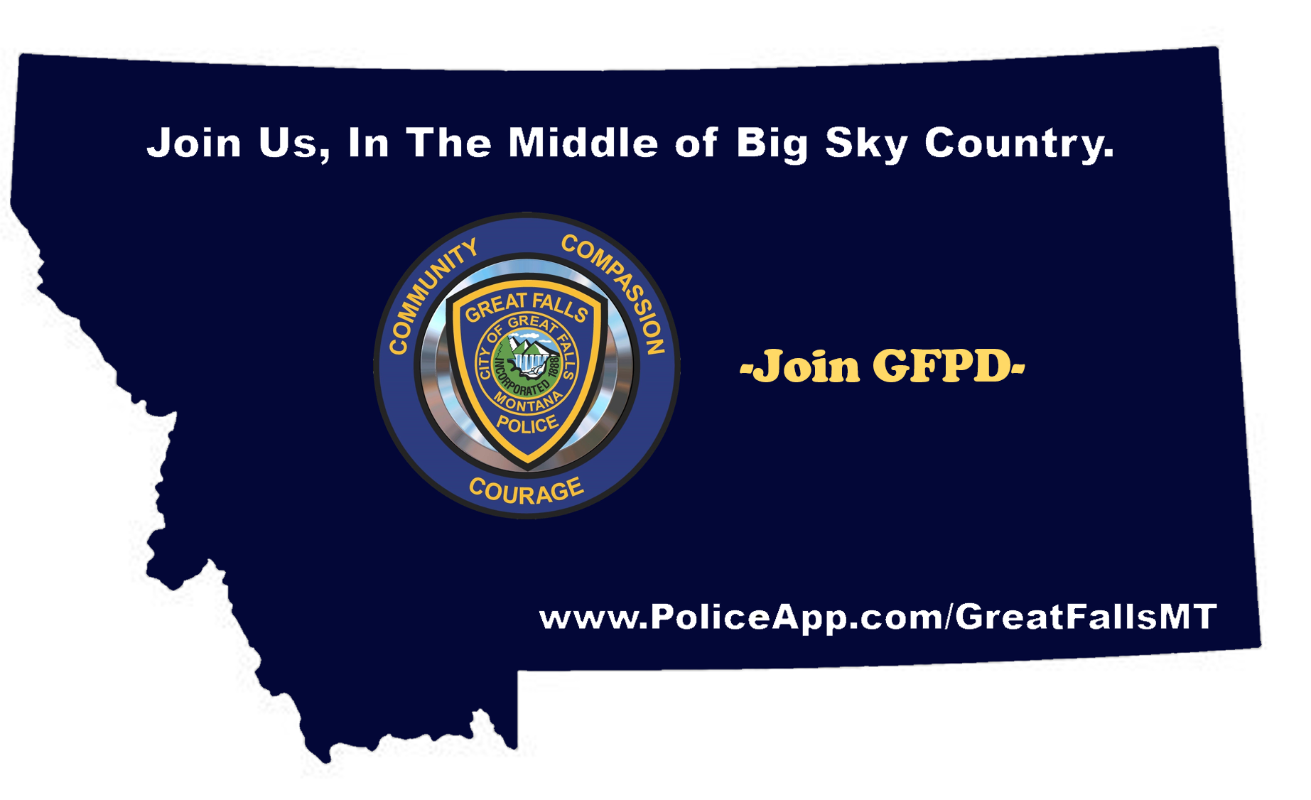 Great Falls Police Department, MT Police Jobs