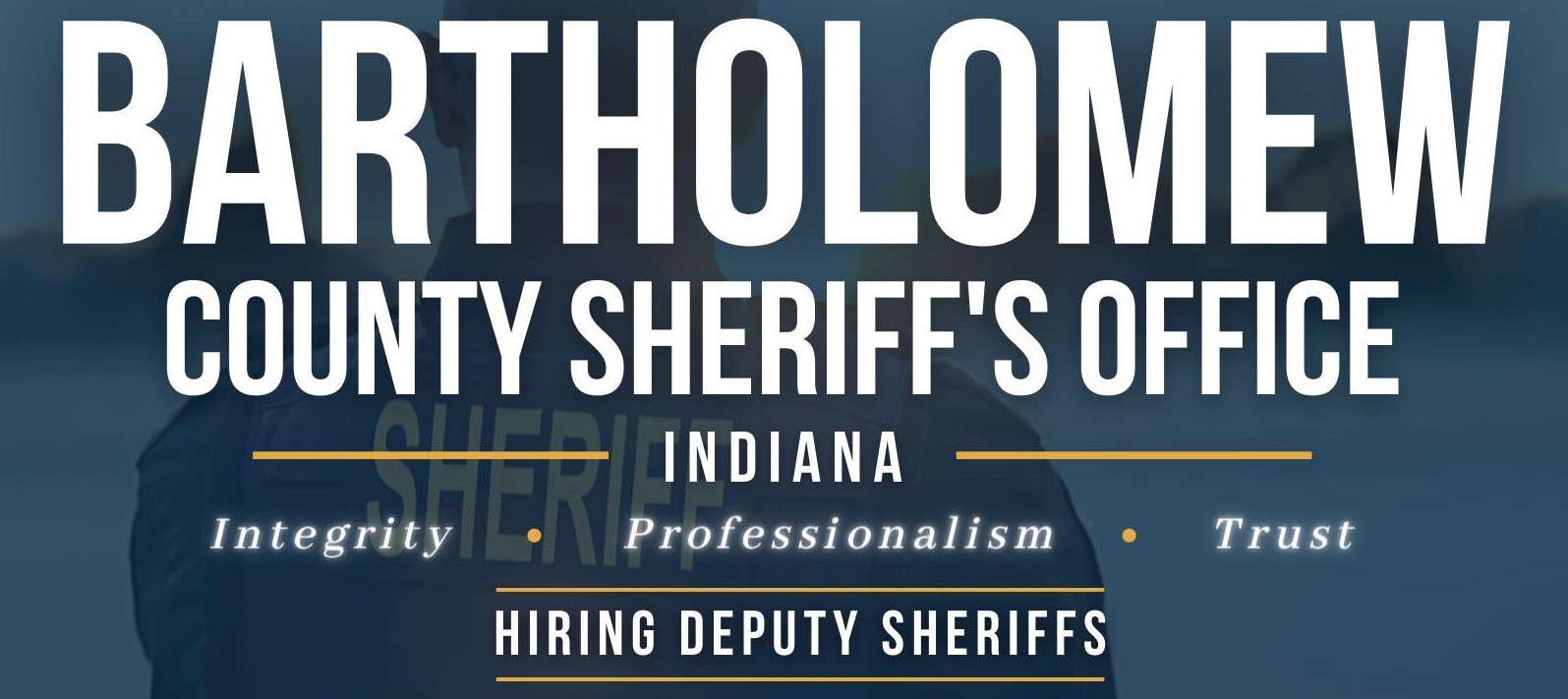 Bartholomew County Sheriff, IN Police Jobs Entry Level, Certified PoliceApp